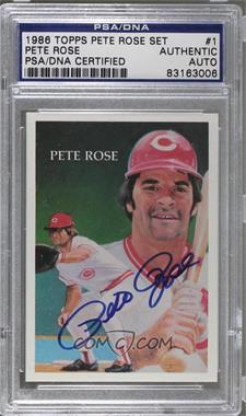 1985 Topps/Renata Galasso The Official Pete Rose Baseball Card Set - [Base] #1.1 - Pete Rose (base) [PSA/DNAÂ CertifiedÂ Encased]