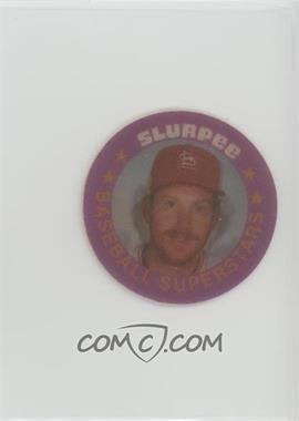 1986 7 Eleven Slurpee Triple Stars Coins - Midwest Region - Dark Yellow Back Purple Front #XII - Jeff Lahti, Ted Power, Dave Smith