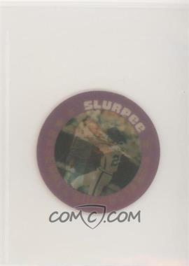 1986 7 Eleven Slurpee Triple Stars Coins - Midwest Region - Dark Yellow Back Purple Front #XIII - Jack Clark, Jose Cruz, Bob Horner