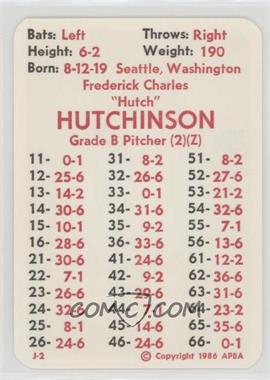 1986 APBA Baseball 1947 Season - [Base] #_FRHU - Fred Hutchinson
