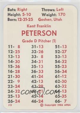 1986 APBA Baseball 1947 Season - [Base] #_KEPE - Kent Peterson