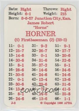 1986 APBA Baseball 1985 Season - [Base] #_BOHO - Bob Horner