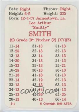 1986 APBA Baseball 1985 Season - [Base] #_LESM - Lee Smith