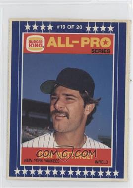 1986 Burger King All-Pro - [Base] #19 - Don Mattingly