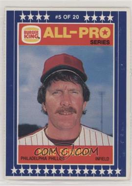 1986 Burger King All-Pro - [Base] #5 - Mike Schmidt [EX to NM]