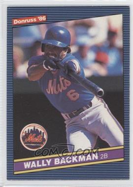 1986 Donruss - [Base] #238 - Wally Backman