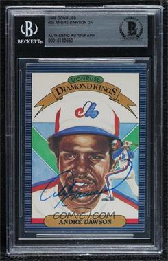 1986 Donruss - [Base] #25 - Diamond Kings - Andre Dawson [BAS BGS Authentic]