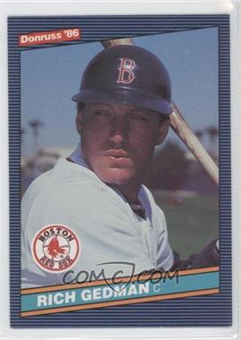 1986 Donruss - [Base] #273 - Rich Gedman