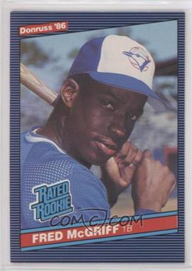 1986 Donruss - [Base] #28 - Rated Rookie - Fred McGriff [EX to NM]