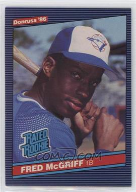 1986 Donruss - [Base] #28 - Rated Rookie - Fred McGriff [EX to NM]