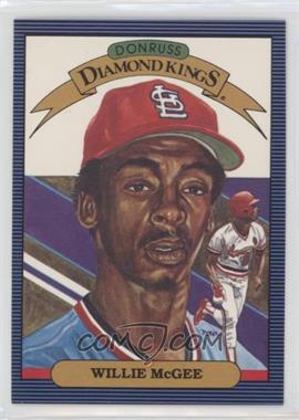 1986 Donruss - [Base] #3 - Diamond Kings - Willie McGee