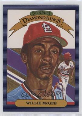 1986 Donruss - [Base] #3 - Diamond Kings - Willie McGee