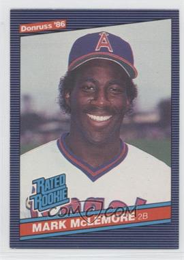 1986 Donruss - [Base] #35 - Rated Rookie - Mark McLemore