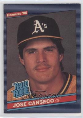 1986 Donruss - [Base] #39 - Rated Rookie - Jose Canseco