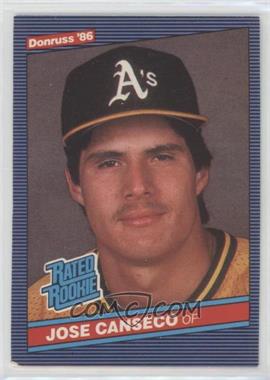 1986 Donruss - [Base] #39 - Rated Rookie - Jose Canseco