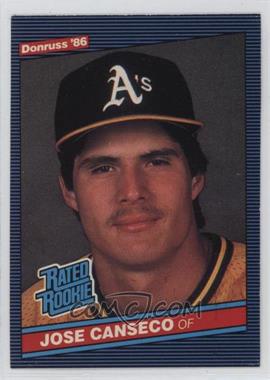 1986 Donruss - [Base] #39 - Rated Rookie - Jose Canseco