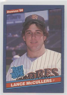 1986 Donruss - [Base] #41 - Rated Rookie - Lance McCullers