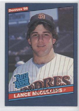 1986 Donruss - [Base] #41 - Rated Rookie - Lance McCullers