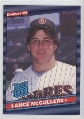 1986 Donruss - [Base] #41 - Rated Rookie - Lance McCullers