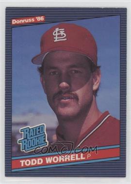 1986 Donruss - [Base] #43 - Rated Rookie - Todd Worrell
