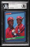 Willie McGee, Vince Coleman [BAS BGS Authentic]