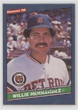 1986 Donruss - Wax Box Bottom Box Bottoms #PC 5 - Willie Hernandez