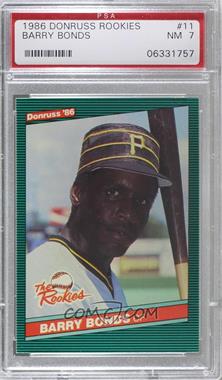 1986 Donruss The Rookies - Box Set [Base] #11 - Barry Bonds [PSA 7 NM]