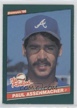 1986 Donruss The Rookies - Box Set [Base] #28 - Paul Assenmacher