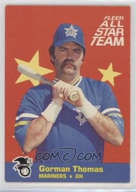 1986 Fleer - All Star Team #11 - Gorman Thomas [Noted]