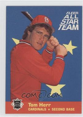 1986 Fleer - All Star Team #2 - Tom Herr