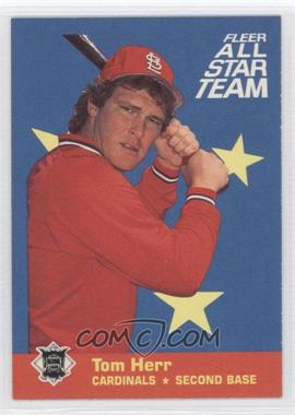 1986 Fleer - All Star Team #2 - Tom Herr