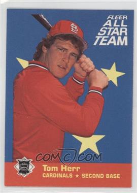 1986 Fleer - All Star Team #2 - Tom Herr