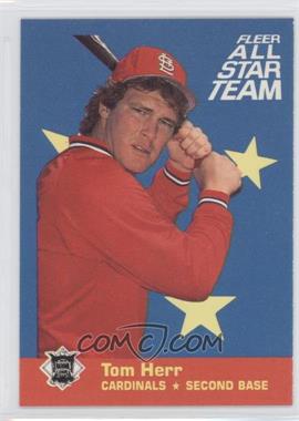 1986 Fleer - All Star Team #2 - Tom Herr