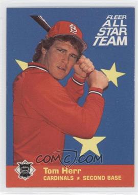 1986 Fleer - All Star Team #2 - Tom Herr