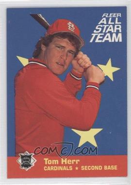 1986 Fleer - All Star Team #2 - Tom Herr