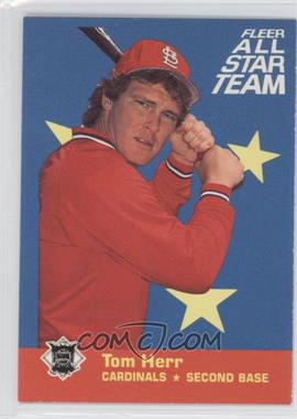 1986 Fleer - All Star Team #2 - Tom Herr