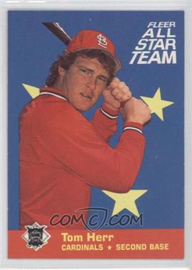 1986 Fleer - All Star Team #2 - Tom Herr