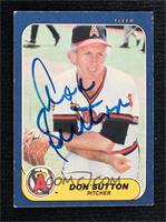 Don Sutton [JSA Certified COA Sticker]