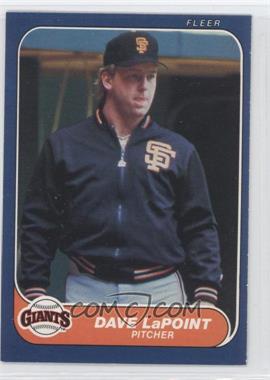 1986 Fleer - [Base] #547 - Dave LaPoint