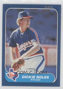 1986 Fleer - [Base] #567 - Dickie Noles