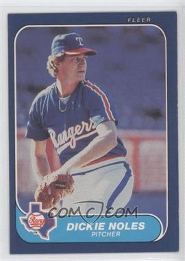 1986 Fleer - [Base] #567 - Dickie Noles