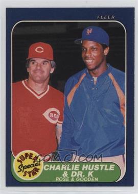 1986 Fleer - [Base] #638 - Pete Rose, Dwight Gooden