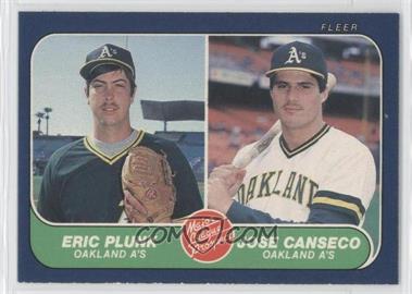 1986 Fleer - [Base] #649 - Eric Plunk, Jose Canseco