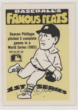 1986 Fleer - Team Stickers Inserts/Baseball's Famous Feats #_ATBR.1 - Atlanta Braves Pennant - Deacon Phillippe