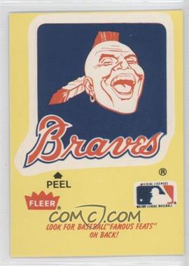 1986 Fleer - Team Stickers Inserts/Baseball's Famous Feats #_ATBR.3 - Atlanta Braves Logo - Tris Speaker