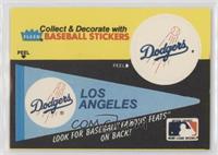 Los Angeles Dodgers Pennant - Eddie Collins [EX to NM]