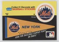 New York Mets Pennant - Joe Oeschger, Leon Cadore (Pennant)