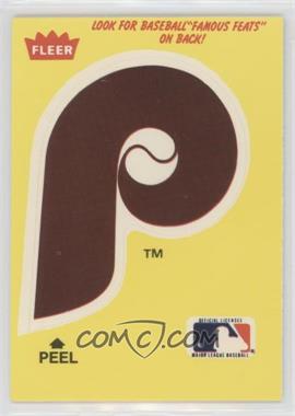 1986 Fleer - Team Stickers Inserts/Baseball's Famous Feats #_PHPH.3 - Philadelphia Phillies Logo - Red Rolfe