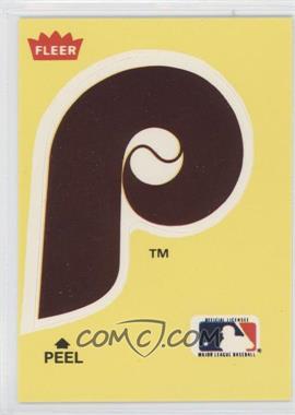 1986 Fleer - Team Stickers Inserts/Baseball's Famous Feats #_PHPH.3 - Philadelphia Phillies Logo - Red Rolfe