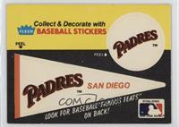 San Diego Padres Pennant - Eddie Plank [Good to VG‑EX]